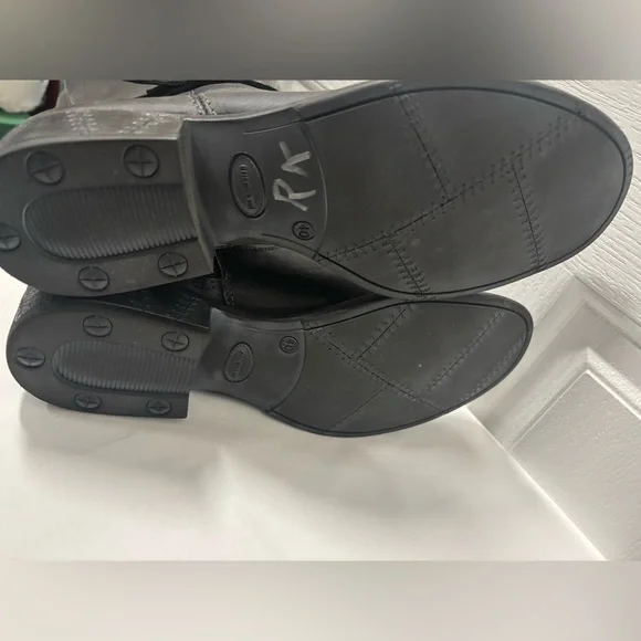 Eric Michael Black Leather Riding Boots Women’s Size 40 (Approx. Fits US 8–8.5). - Picture 15 of 16